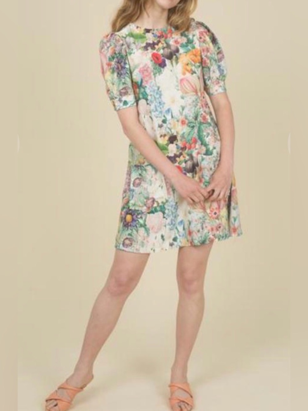 Samantha Pleet Faire Dress Secret Garden Women size 4 berry orchids whimsy fairy
